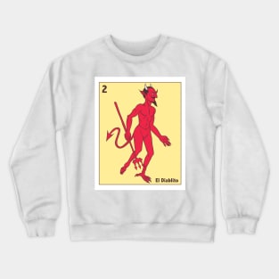 El Diablito Loteria Mexicana Crewneck Sweatshirt